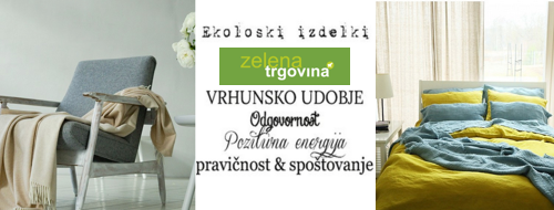 ZELENA TRGOVINA : ekološko in kakovostno.